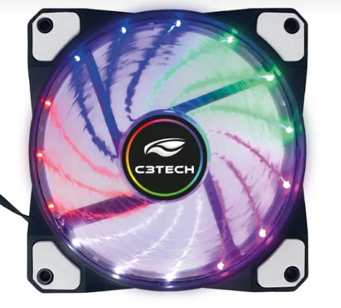 Cooler Fan para Gabinete 120x120x25 Led ARGB
